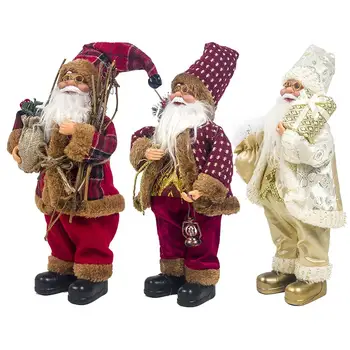 Crăciun fericit, Moș Crăciun stația Papusa Ornament de Crăciun Figurine de Colecție Cadou de Crăciun de Decorare Masă Holiday Home Decor