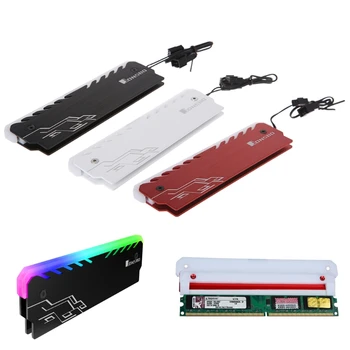 Aluminiu RAM Radiator Cooler RGB 265 Lumina Radiator de Memorie Desktop Vestă de Răcire