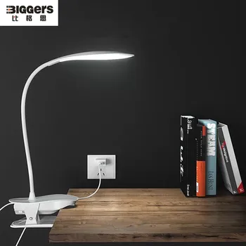 Livrare gratuita Clip lumini pentru Citit Lampa de Birou 5000-6000K Protecția Ochilor Lectură Dimmer USB Led Lămpi de Masă