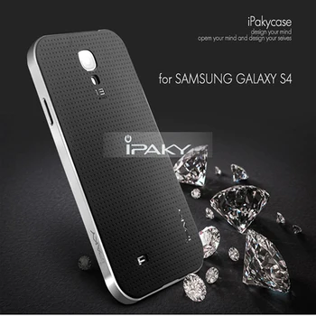 Originale de înaltă calitate ipaky de brand caz pentru Samsung galaxy S4 silicon coajă de telefon pentru galxy S4 toate de culoare în stoc