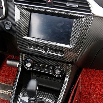 ABS Crom sau Fibra de Carbon Pentru MG ZS 2018 Accesorii Styling Auto de Navigație Auto Capacul Panoului Ornamental Autocolant 1buc