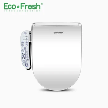 EcoFresh toaletă încălzită Inteligent bideu toaletă Electric Bideu capacul inteligent scaun de toaletă de iluminat cu led scaun de toaletă
