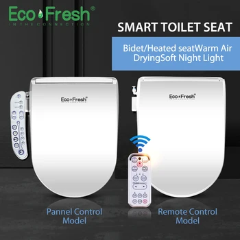 EcoFresh toaletă încălzită Inteligent bideu toaletă Electric Bideu capacul inteligent scaun de toaletă de iluminat cu led scaun de toaletă