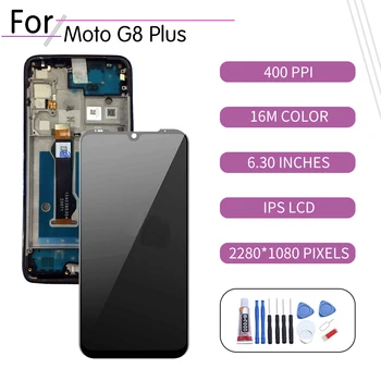 Original Pentru Motorola Moto G8 Plus LCD Touch Ecran Digitizor de Asamblare Pentru Motorola G8 Plus Inlocuire Ecran XT2019 G8 juca