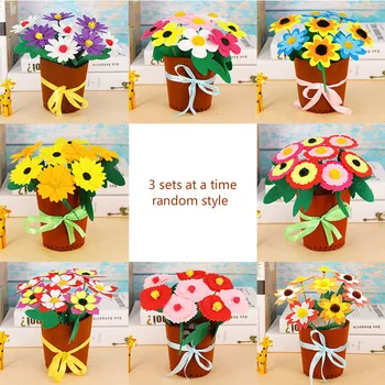 3 Seturi de Copii DIY Ghivece de Flori Ghivece cu Plante de Artizanat Jucarii educative Jucarii Educative Jucarii Montessori
