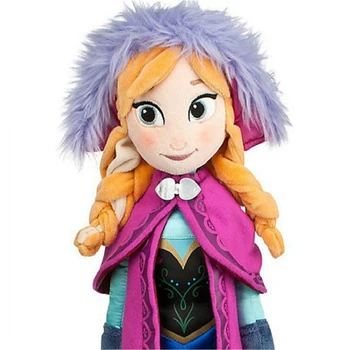 50cm Disney Frozen Anna Elsa Papusa de Plus Jucarie Snow Queen Papusa Printesa Jucării de Pluș Umplute Ziua de nastere Cadou de Crăciun pentru Copii Fete