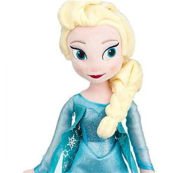 50cm Disney Frozen Anna Elsa Papusa de Plus Jucarie Snow Queen Papusa Printesa Jucării de Pluș Umplute Ziua de nastere Cadou de Crăciun pentru Copii Fete