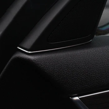 Ușa de la mașină tweeter slot plug autocolante pentru BMW f10 f11 auto difuzoare portieră față cadru trim paiete fit original ABS cromat autocolant
