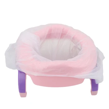 Baby Travel Potty Seat 2 In1 Portabil De Toaletă Din Plastic Scaun De Copii Confortabil Asistent Multifunctional Ecologic Scaun