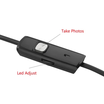 5,5 mm/7mm Obiectiv Android PC USB/Micro USB/Tip-C Endoscop Camera Led rezistent la apa de 1m/2m/3,5 m/5m Șarpe Cablu Endoscop