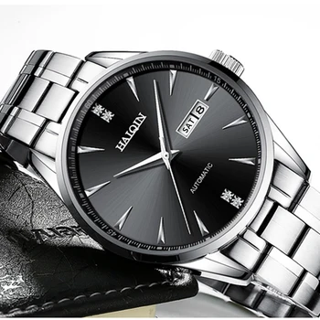 HAIQIN Bărbați ceasuri Mecanice pentru bărbați ceasuri de mînă mens Top Brand de Lux Ceas Automatic Barbati impermeabil ceas Reloj Hombre 2019