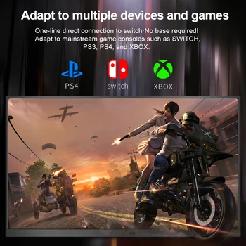 15.6 Mare 450cd/m C USB HDMI Monitor Portabil pentru Ps4 Xbox Comutator Laptop de Gaming PC Huawei Telefon Xiaomi Display LCD al Doilea Ecran
