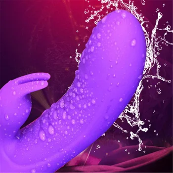 Sexuale, produse pentru adulți de sex feminin vibrator G-spot împinge masturbari dispozitiv de femeie vibrator USB de încărcare de 10-frecventa dual-motor vibra