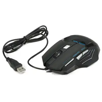 Mouse-ul Raton Nou USB Cablu LED Gaming Mouse Optic Profesional Soareci Pentru PC, Laptop mouse de calculator 18Aug8