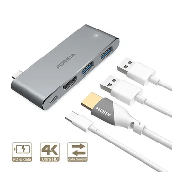 IREALTHINK USB de Tip C Adaptor USB Splitter PD 100W Încărcare tip c hub OTG conector iPad Dock USB HUB Pentru Macbook Pro