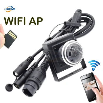 HQCAM 720P/960P/1080P Mini Camera IP WIFI P2P Slot pentru Card SD Wifi AP Wireless cu Unghi Larg camera fisheye Restul & Soft Antena camhi
