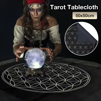 Floarea Vieții Cristaline Moale, Ușor De Tarot Carduri Speciale Față De Masă De Tarot Joc De Masă Jocuri De Tablă