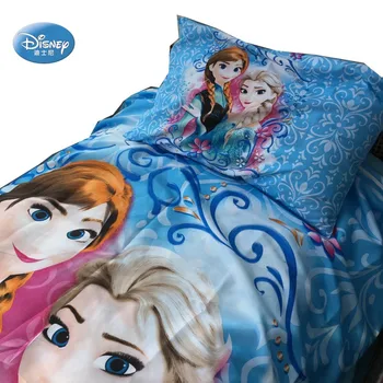Disney Frozen Elsa, Anna, Cenusareasa, Alba ca Zapada Printesa 3D Set de lenjerie de Pat pentru Copii Fete de Plapuma lenjerie de pat Decor Dormitor