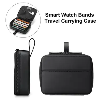 De Înaltă Calitate Ceas Inteligent Trupa De Stocare De Caz Ceas De Călătorie Organizator De Piele Pentru Apple Watchbands/Garmin/Samsung Curea De Ceas Cutie