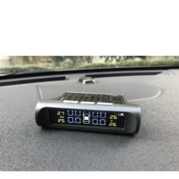 Smart Auto Interne TPMS Monitorizare a Presiunii în Pneuri Sistem de Energie Solară Ecran LCD Digital de Securitate Auto Externă