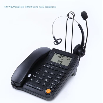 Call Center Telefon cu Fir, cu Căști de Anulare a Zgomotului Microfon, ID-ul Apelantului Receptor, Difuzor Biroul de Acasă de Telefon Fix