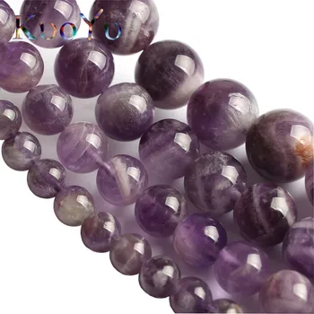 Piatra naturala Cristale Violet Ametist, Margele Rotunde Margele Vrac 15.5 strand 8 10 12 MM Pentru a Face Bijuterii Diy Brățară Colier