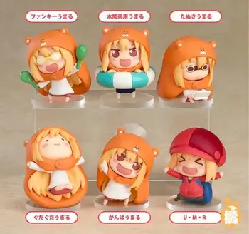 Anime Sankaku Cap Himouto! Umaru-chan Himono Onna Doma Umaru PVC Figurine de Colectie Model Jucarii Papusa 5 cm 6 buc/set