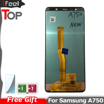 6.0 inch Super AMOLED Ecran LCD Pentru Samsung Galaxy A7 2018 SM-A750F A750F A750 Display LCD Touch Screen Digitizer Asamblare