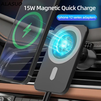 15W Magnet auto suport de telefon Magsafe încărcător wireless Pentru iPhone 12 Samsung S8 S9 S10 S8+ S9 Încărcător Rapid de Aerisire / Fraier