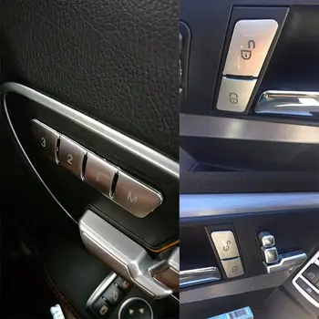 Auto Door Lock & Scaun Butoane De Memorie, Huse Tapiterie Pentru Mercedes Benz C Class W204 W212 2010-Interior Ornamente Butoane