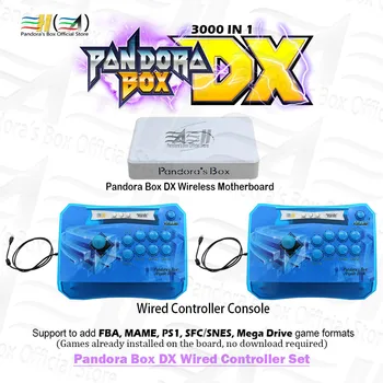 Pandora Box DX cu Fir de 2 jucători Arcade Controller Set Plug and Play 3000 în 1 joc arcade salva joc 3D tekken, Mortal Kombat