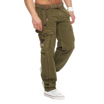 ZOGAA 2019 Bărbați Militare Pantaloni Casual Multi-buzunar de Pantaloni Solide Valul Joggeri de sex Masculin de Sport în aer liber Scule Pantaloni pantaloni de marfă