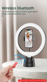 Inteligent AI PTZ Camera Personal Rotativ 360° Fata de Urmărire Mobil Live Umple de Lumină Titularul de Telefon Mobil Telefon Mobil Stand Suport