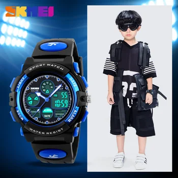 SKMEI Moda pentru Copii Drăguț Ceas Led Digital Ceasuri Relogio Cuarț Ceas Electronic Ceasuri Copii Ceasuri Sport