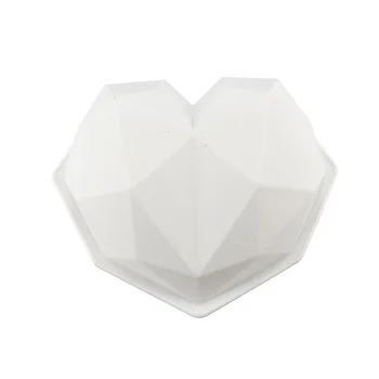 2020 Nou Stil Diamant Dragoste în Formă de Inimă Matrite de Silicon pentru Copt Burete Sifon Mousse Desert Tort de Matrite de Calitate Alimentară