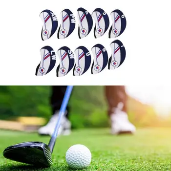 10 Buc Neopren Golf Club Rod Headcovers de Protecție Capacul Capului Protector Set accesorii Golf-Golf postura de formare 골프 클럽 세트