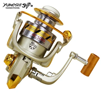 Yumoshi 10 Bilele de Rulment 5.5:1 tambur Filare Super lanseta pentru Pescuit la Crap Pentru Pescuitul