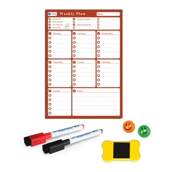 YIBAI A3 Flexibil tabla Magnetica Calendar,30*42cm Uscat Earse Magneți Impermeabil Plan Mesaj de Tablă Pentru Frigider Memo