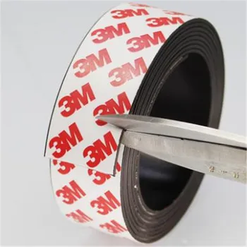 Sion 1m 5m 30 x 1,5 mm magnet super-benzi adezive flexibile bandă magnetică magnet de cauciuc banda de latime 30mm grosime de 1,5 mm