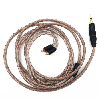 Linsoul Modernizate Casti Cablu de Argint Placate cu Cupru Cablu Echilibrat Cablu de 2.5 mm 3.5 mm 4.4 mm la MMCX 0.78 mm 2Pin Conector 1.2 m