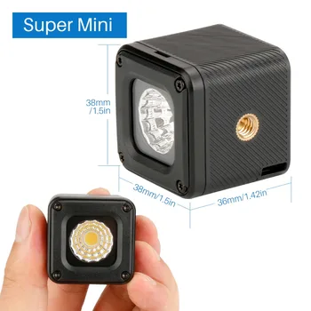 Ulanzi Portabil Mini Camera Video de Lumină LED-uri Impermeabil de Lumină LED-uri Foto de Iluminat cu Hot Shoe Lumina pentru Camerele DSLR Sony, Canon