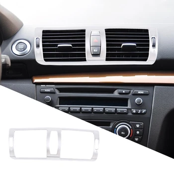 Fibra de Carbon de Culoare Consola centrală de Aer Condiționat de Cadru Decor Capac Ornamental Pentru BMW Seria 1 E81 2007-2011