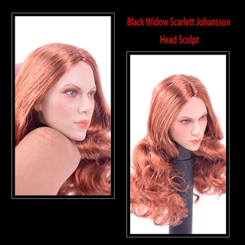 GCTOYS 1/6 Scară Văduva Neagră Scarlett Johansson Cap Sculpta Modelul Blonda Parul Lung roscat GC002 se Potrivesc 12