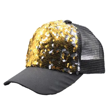 Casual Părinte-Copil Șapcă de baseball 2019 Paiete Strălucitoare Hip-Hop Palarie Fete Capac Plasă Respirabil doamnelor Pălărie Oase Snapback Pălării de Soare