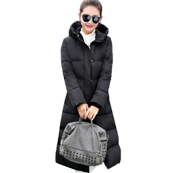 Moda Geaca de Iarna Femei Îngroșa Cald Sacou Feminin Strat de Bumbac Parka Lungă jaqueta feminina inverno Femei Haina cu Gluga
