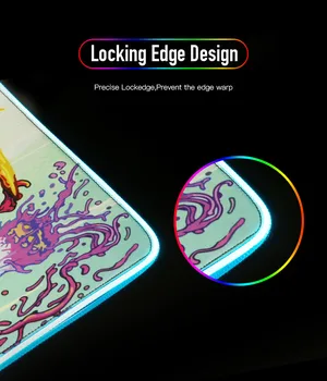 XGZ CSGO Joc de Jucător Gaming Mouse Pad Albastru Fluture RGB pentru Desktop Colorate Închis Mat L XL XXL rezistent la apă și Durabil Padmouse
