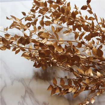20g/buchet,Naturale Uscate Frunzele Fragile Buchet,Display Argint Aur Alb Veșnică plante pentru Nunta Decor Acasă accesorii