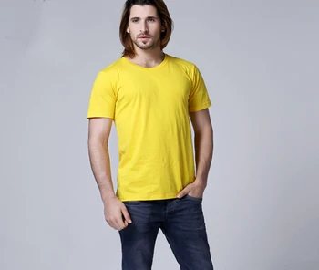 De vară pentru bărbați T-shirt gol de moda T-shirt simplu, scurt, cu mâneci lungi de bumbac Lycra de culoare T-shirt în Coreea