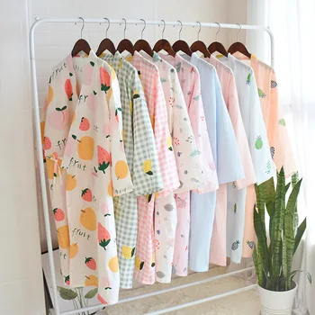 Kimono japonez Halat Femei Bumbac Tifon Pijamale Și Vânt Dantela Halat de baie Sudoare Casa cu Aburi Purta Primavara-Vara пижама