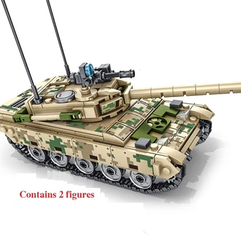 432Pcs Cărămizi de Jucărie Blocuri Armuri Grele Principal BattleTank Model Blocuri Militare Soldat al Armatei Caramida Compatibil Blocuri Jucarii
